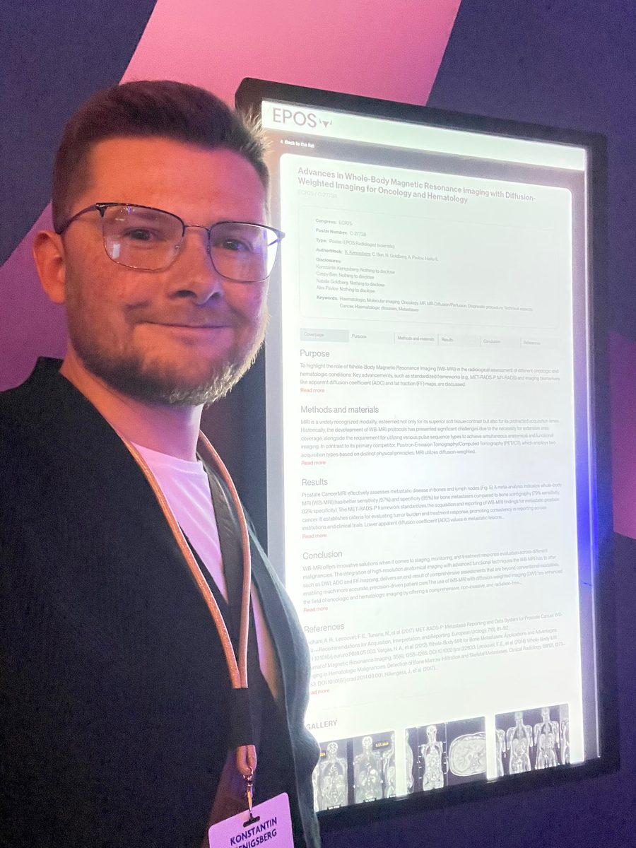 ECR 2025 electronic poster on whole-body MRI